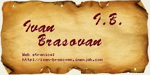 Ivan Brašovan vizit kartica